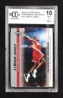 LeBron James 2003-04 Upper Deck Phenomenal Beginning LeBron James #13 RC / A One Man Highlight (BCCG 10) at PristineAuction.com