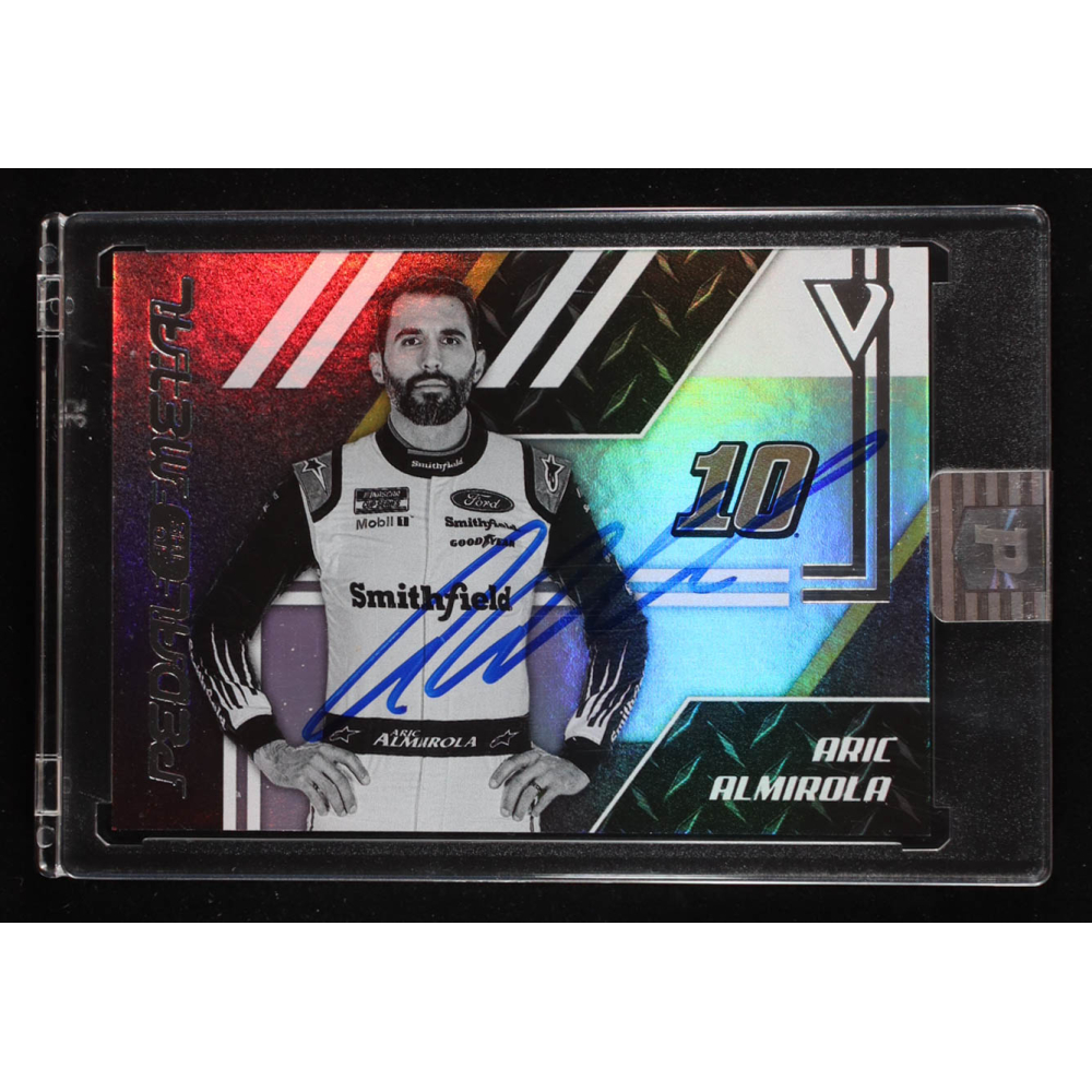 Aric Almirola Signed 2020 Panini Victory Lane Pedal to the Metal #38 (PA) at PristineAuction.com