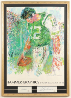 Joe Namath & Leroy Neiman Signed Custom Framed Cut Display with Leroy Neiman Art Print (PSA) at PristineAuction.com