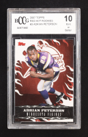 Adrian Peterson 2007 Topps Red Hot Rookies #3 RC (BCCG 10) at PristineAuction.com