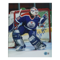 Bill Ranford Signed Oilers 8x10 Photo (Beckett) at PristineAuction.com