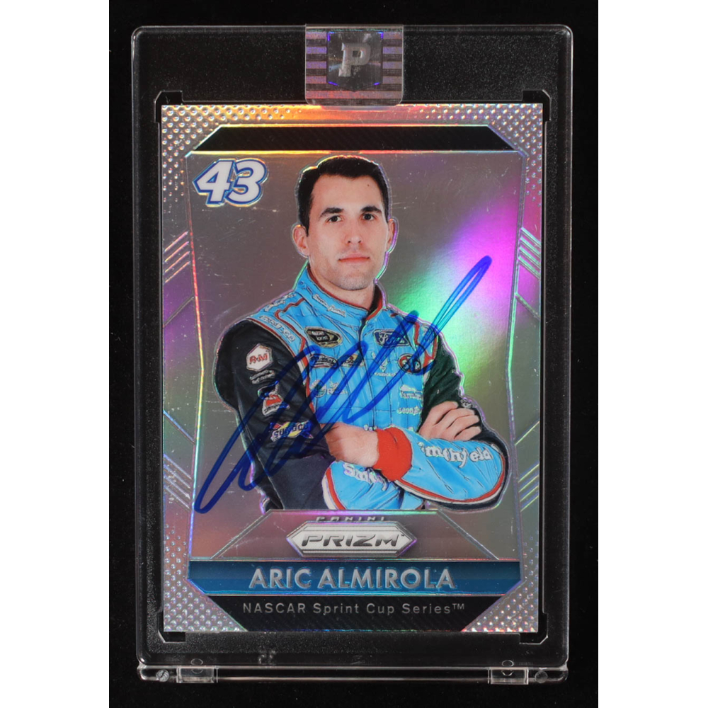 Aric Almirola Signed 2016 Panini Prizm Prizms #37 (PA) at PristineAuction.com