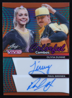 Olivia Dunne / Paul Skenes RC 2024 Leaf Vivid Colorful Combos Autographs Prismatic Orange #CD24 #3/3 at PristineAuction.com