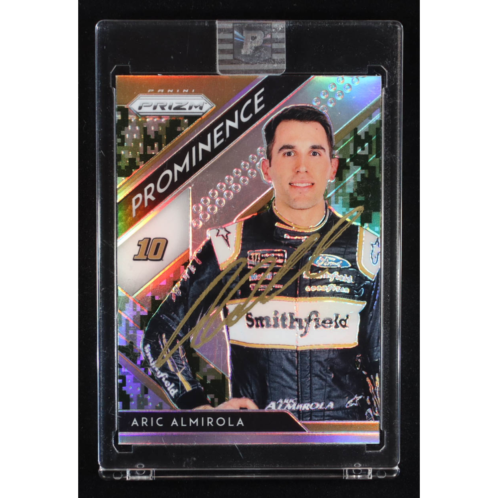 Aric Almirola Signed 2019 Panini Prizm Prizms #70 PROM (PA) at PristineAuction.com