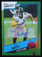 T.J. Watt 2021 Classics Significant Signatures Green #37 #02/10 at PristineAuction.com