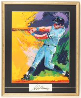 Leroy Neiman Signed Custom Framed Cut Display with George Brett Art Print (PSA) at PristineAuction.com