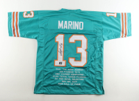 Dan Marino Signed Career Highlight Stat Jersey (Marino) at PristineAuction.com