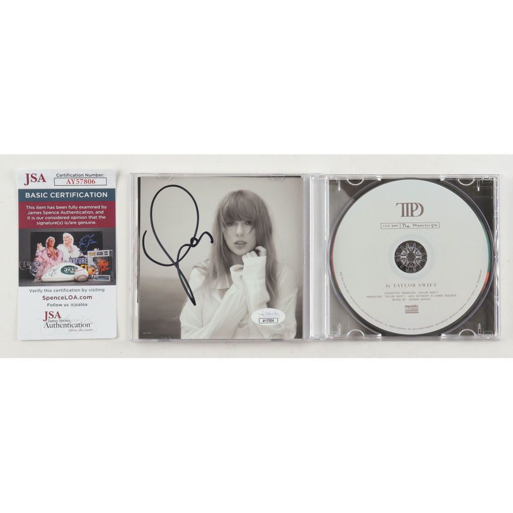 Taylor Swift Signed "The Tortured Poets Department" CD Insert with Disc (JSA) at PristineAuction.com