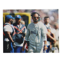 Mike McDaniel Signed Dolphins 8x10 Photo (Beckett) at PristineAuction.com