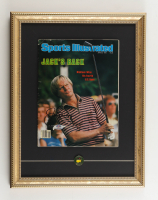 Jack Nicklaus Signed "Sports Illustrated" Custom Framed Magazine Display with Masters Pin (PSA) at PristineAuction.com