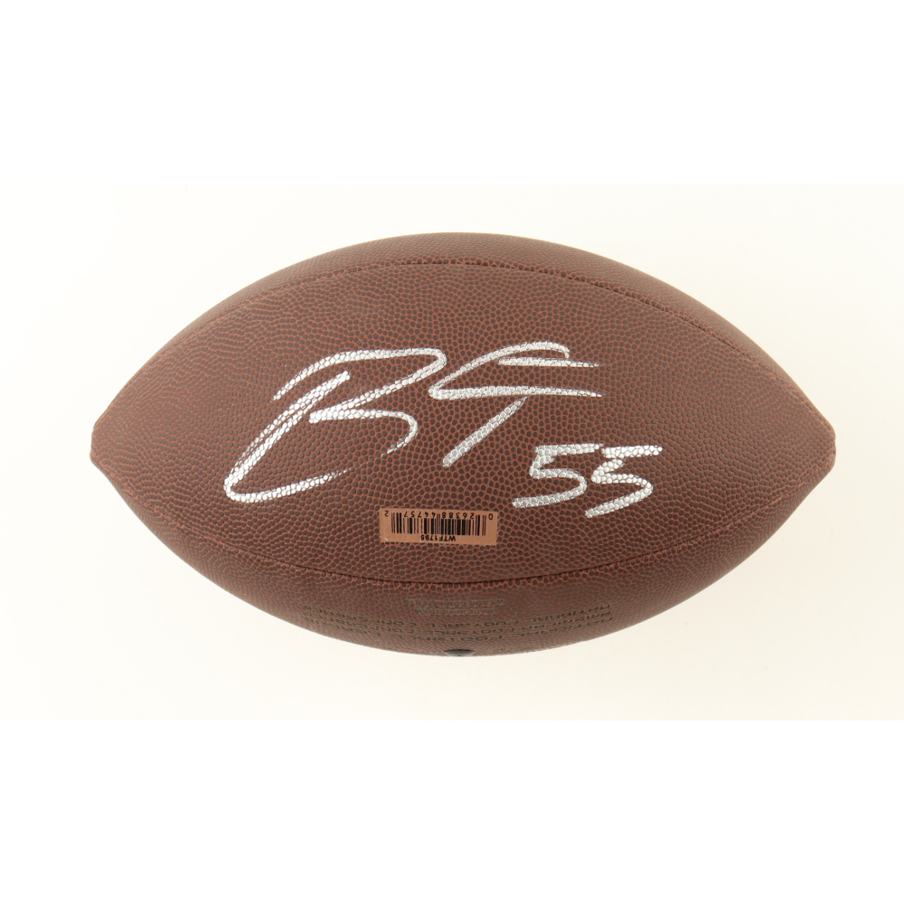 Braden Fiske Signed NFL Football (Beckett) at PristineAuction.com