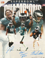 Nolan Smith Jr., Jordan Davis, & Quinyon Mitchell Signed Eagles Super Bowl LIX 16x20 Photo (JSA) at PristineAuction.com