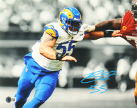 Braden Fiske Signed Rams 11x14 Photo (Beckett) at PristineAuction.com