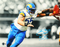 Braden Fiske Signed Rams 11x14 Photo (Beckett) at PristineAuction.com