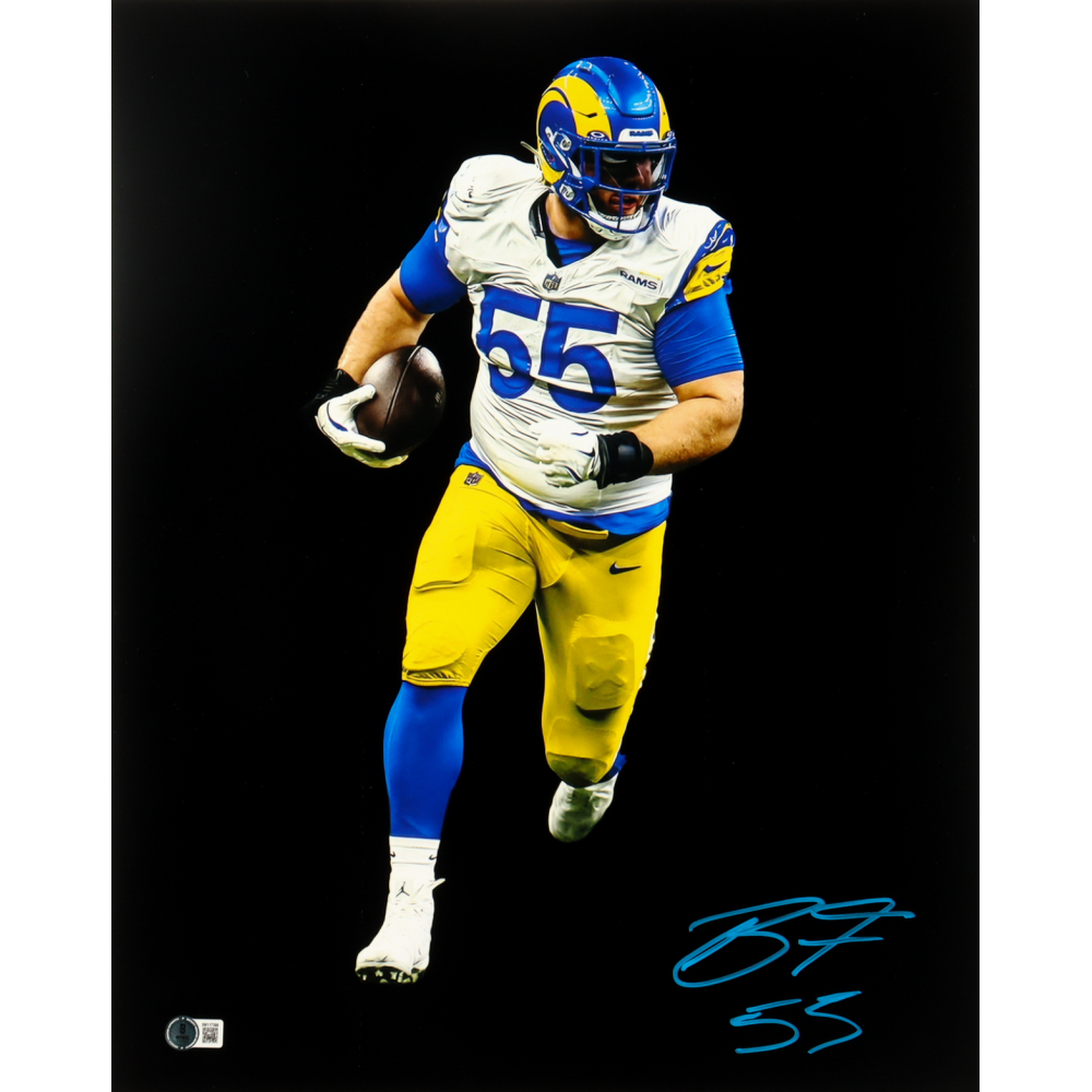 Braden Fiske Signed Rams 16x20 Photo (Beckett) at PristineAuction.com