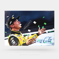 Christopher Bell Signed NASCAR 20x30 Gallery Wrapped Photo on SpeedCanvas (Bell COA) at PristineAuction.com