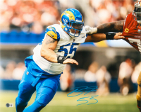 Braden Fiske Signed Rams 16x20 Photo (Beckett) at PristineAuction.com