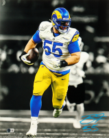 Braden Fiske Signed Rams 16x20 Photo (Beckett) at PristineAuction.com