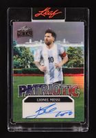 Lionel Messi 2025 Leaf Metal Independence Day Patriotic Autograph White House #PLM1 #1/1 at PristineAuction.com