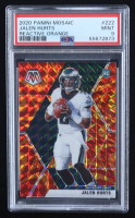 Jalen Hurts 2020 Panini Mosaic Mosaic Reactive Orange #222 RC (PSA 9) at PristineAuction.com