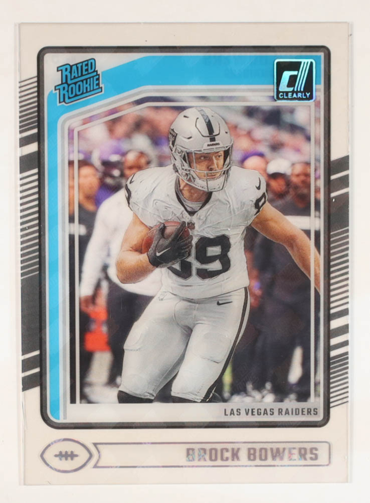 Brock Bowers 2024 Clearly Donruss RR Logo #57 RR RC