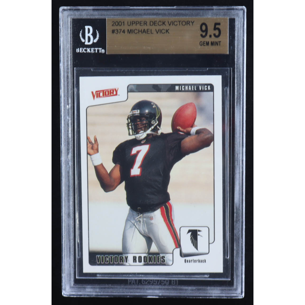 Michael Vick 2001 Upper Deck Victory #374 RC (BGS 9.5) at PristineAuction.com