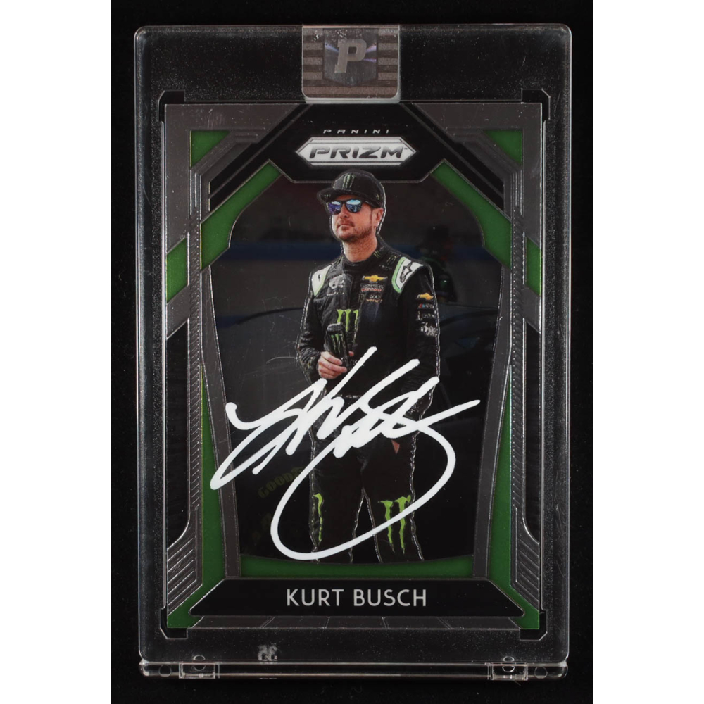 Kurt Busch Signed 2020 Panini Prizm #30 (PA) at PristineAuction.com