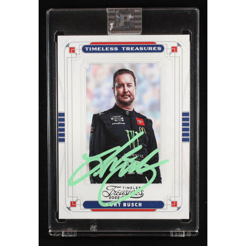 Kurt Busch Signed 2022 Panini Chronicles Timeless Treasures #9 (PA) at PristineAuction.com