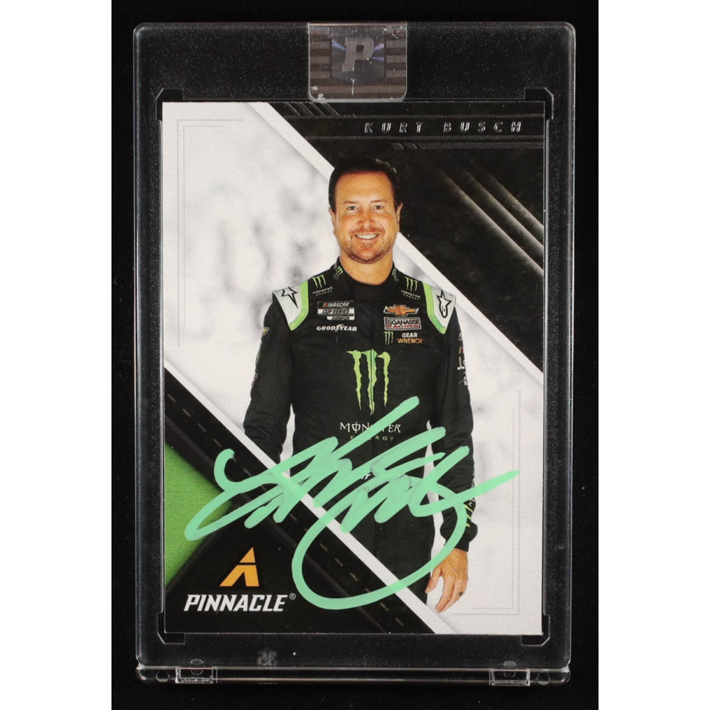 Kurt Busch Signed 2021 Panini Chronicles Pinnacle #11 (PA) at PristineAuction.com