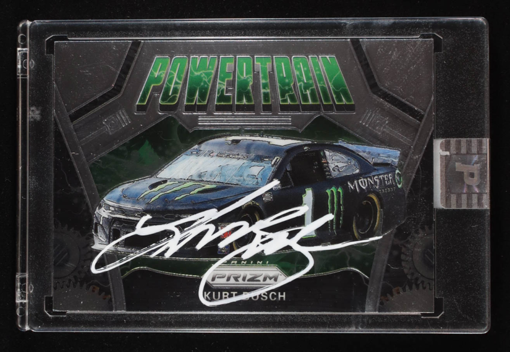 Kurt Busch Signed 2020 Panini Prizm #82 PT (PA)