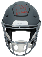 Tom Brady Signed LE Patriots Full-Size Authentic On-Field Slate Alternate Speedflex Helmet Inscribed "6x Champs" (Fanatics) at PristineAuction.com