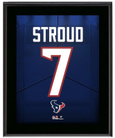 C.J. Stroud Texans Jersey Number Framed Plaque at PristineAuction.com