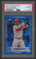 Bryce Harper 2022 Topps Chrome Sapphire #250 (PSA 10) at PristineAuction.com