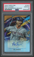 Pete Alonso 2020 Topps Fire Orange Autougraphs #FAPA #40/99 (PSA 10) at PristineAuction.com
