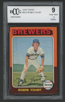 Robin Yount 1975 Topps #223 RC (BCCG 9) at PristineAuction.com