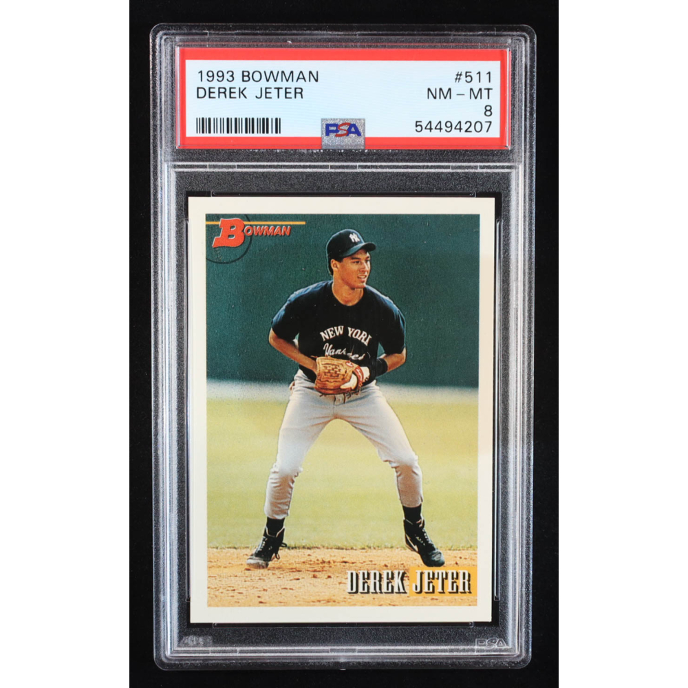 Derek Jeter 1993 Bowman #511 RC (PSA 8) at PristineAuction.com