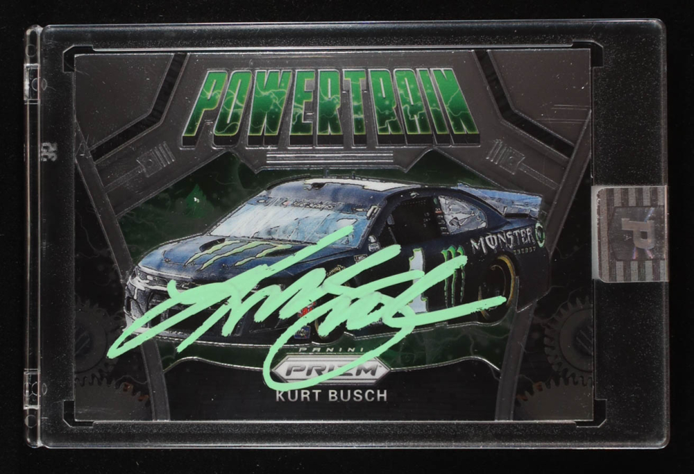 Kurt Busch Signed 2020 Panini Prizm #82 PT (PA)