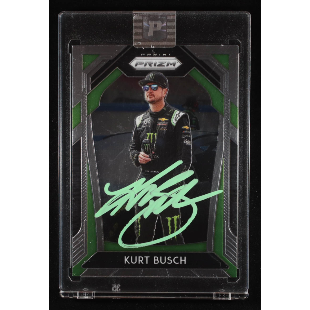 Kurt Busch Signed 2020 Panini Prizm #30 (PA) at PristineAuction.com