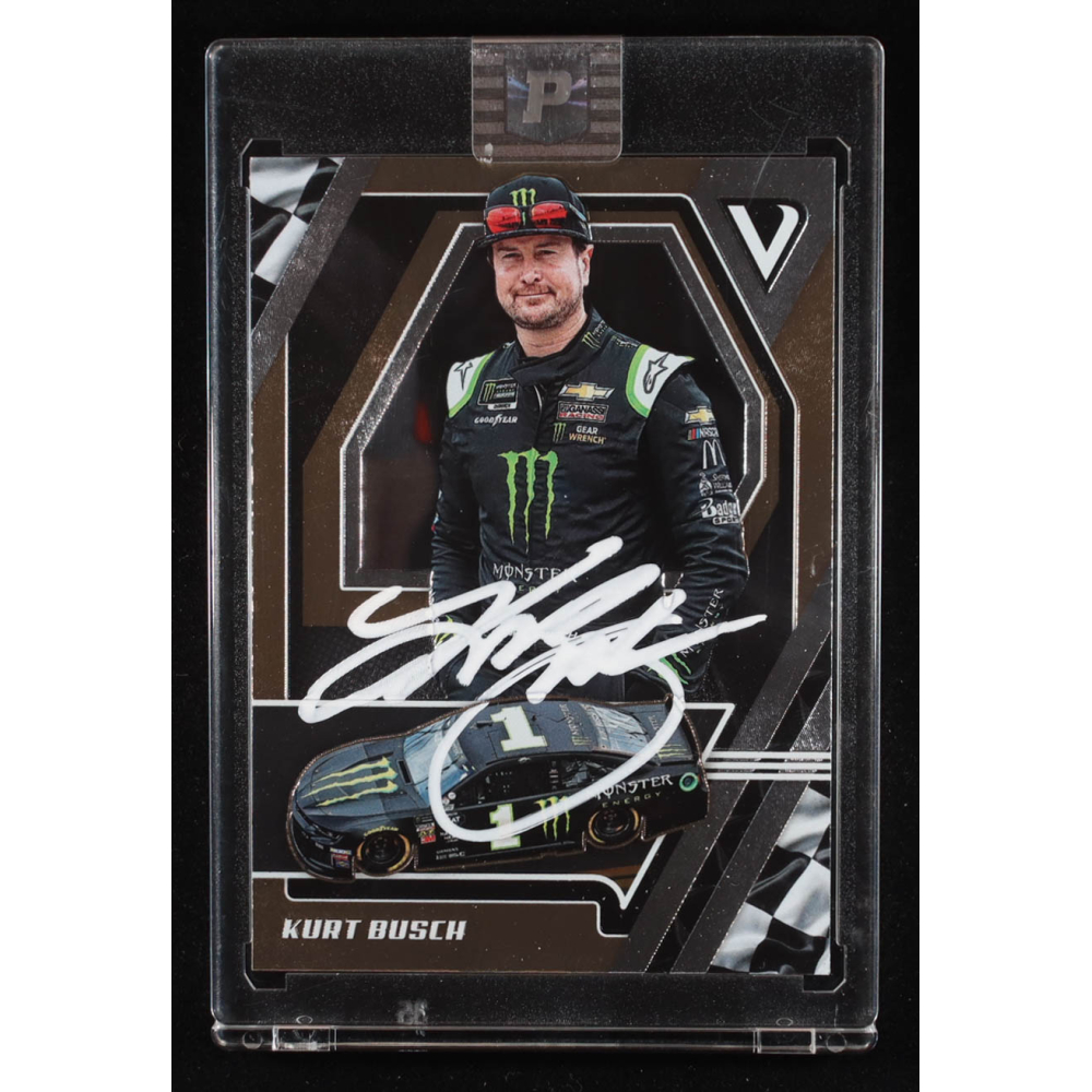 Kurt Busch Signed 2019 Panini Victory Lane #1 (PA) at PristineAuction.com