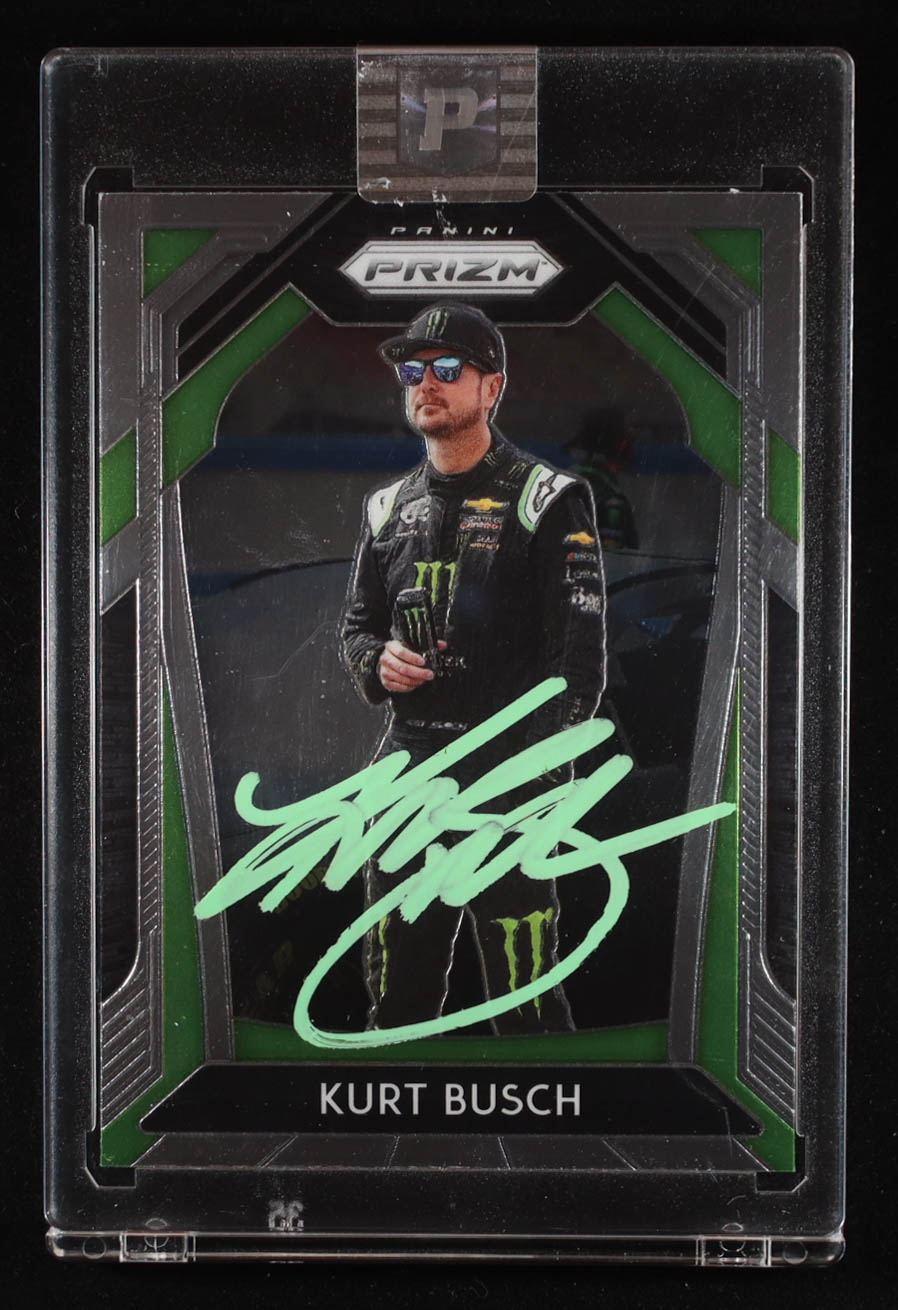 Kurt Busch Signed 2020 Panini Prizm #30 (PA) at PristineAuction.com Kurt Busch Signed 2020 Panini Prizm #30 (PA) at PristineAuction.com
