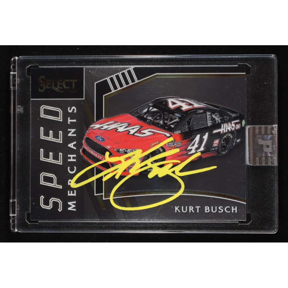 Kurt Busch Signed 2017 Select Speed Merchants #8 (PA) at PristineAuction.com