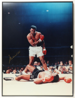 Muhammad Ali Signed Custom Framed Photo Display (Beckett) at PristineAuction.com