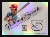 Johnny Bench 2001 Topps Tribute Game Worn Relics #RJJBE Gray 2 at PristineAuction.com