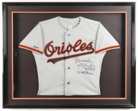 Brooks Robinson Signed Custom Framed Jersey Display Inscribed "HOF 83" & "16 Gold Glove" (Beckett) at PristineAuction.com