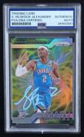 Shai Gilgeous-Alexander Signed 2024-25 Panini Prizm Fractal Prizms Silver #1 (PSA) at PristineAuction.com