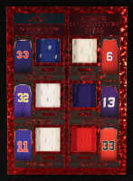 2022 Leaf ITG Used-Sports Legendary Locker Room Crystal Red Patrick Ewing / Julius Erving / Karl Malone / Steve Nash / Isiah Thomas / Scottie Pippen #LR02 #27/35 at PristineAuction.com