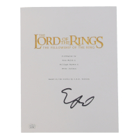 Elijah Wood Signed "The Lord of the Rings: The Fellowship of the Ring" Script Title Page (JSA) at PristineAuction.com