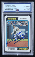 Gleyber Torres Signed 2023 Topps Heritage #282 (PSA) at PristineAuction.com