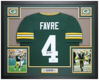 Brett Favre Signed Custom Framed Jersey Display (Beckett) at PristineAuction.com
