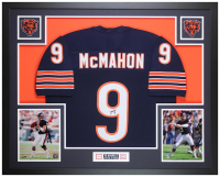 Jim McMahon Signed Custom Framed Jersey Display (JSA) at PristineAuction.com